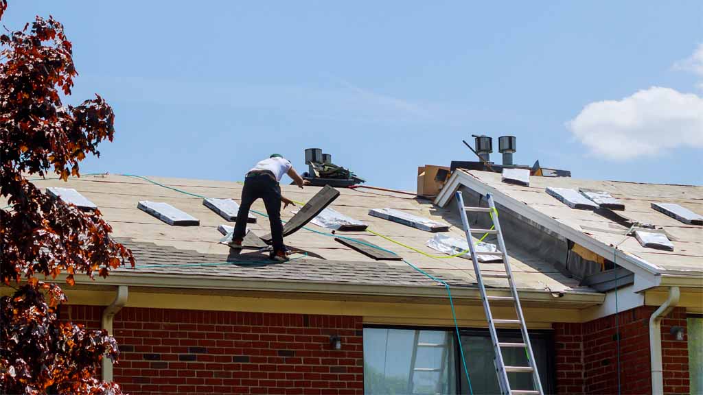 remove roof shingles